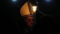 Papež František během velikonoční vigilie